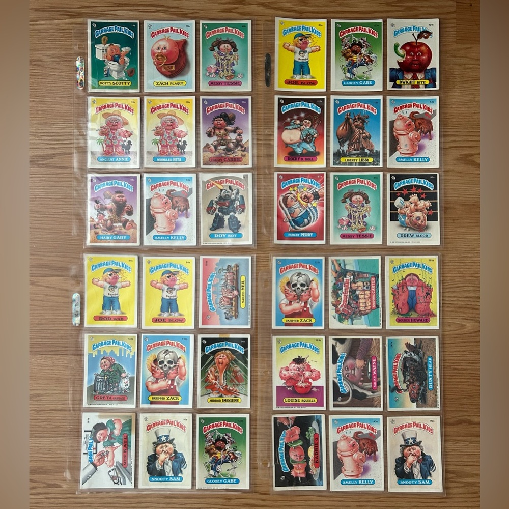 Garbage Pail Kids 1ST SERIES GPK OS1-9 1985-87 Lot of 36 Cards POTTY SCOTTY!